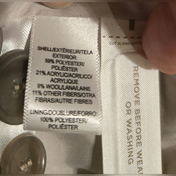 Ann Taylor Loft Leopard Wool Blend Lined Jacket Blazer Size 12P EUC - Picture 14 of 15